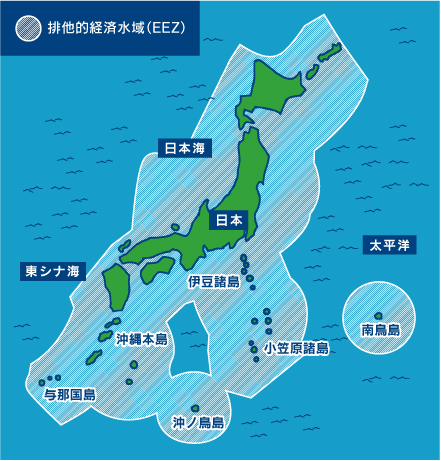 排他的経済水域の図