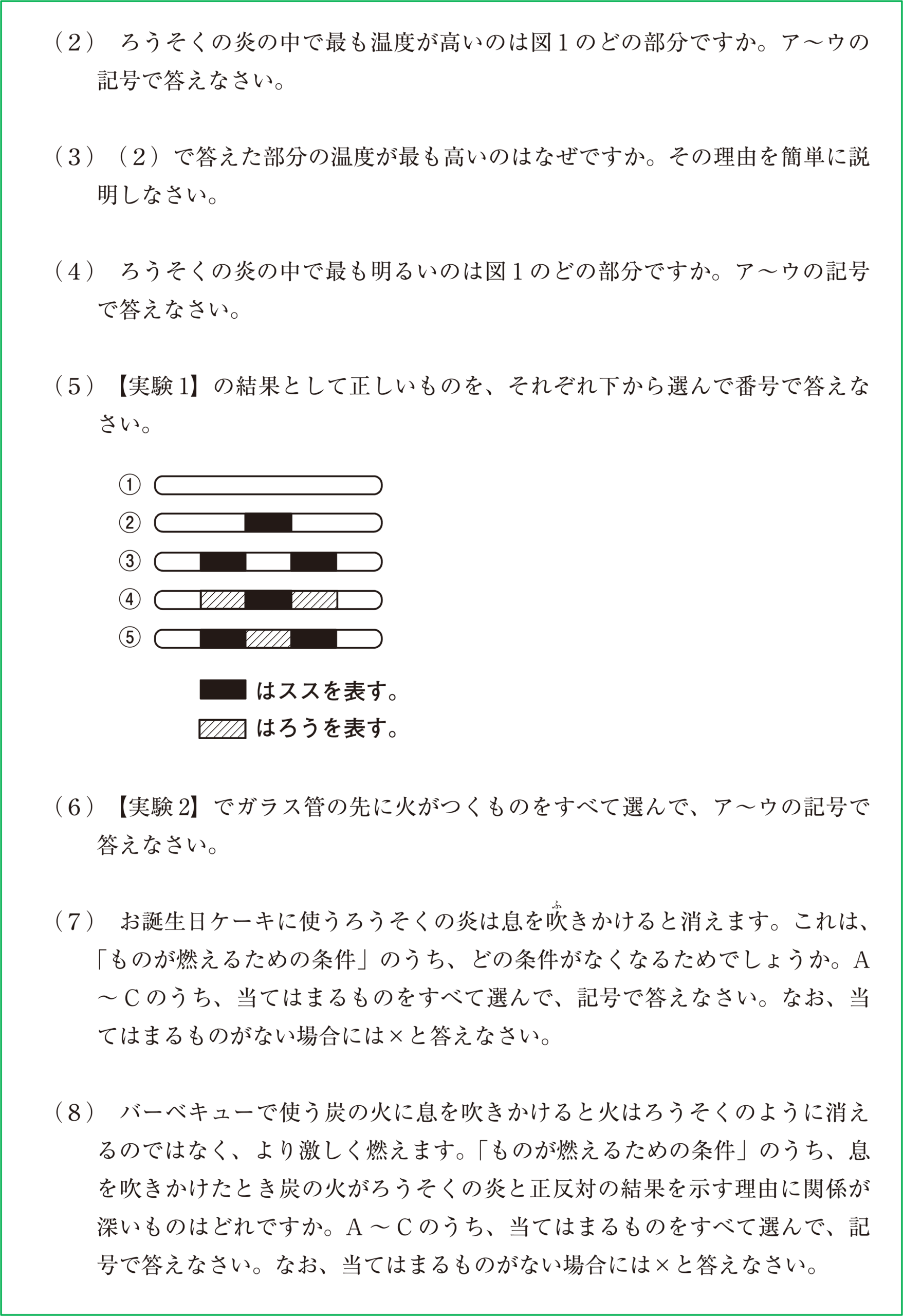 大妻多摩中入試問題２