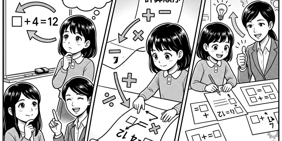 算数の逆算の考え方と効果的な学習方法