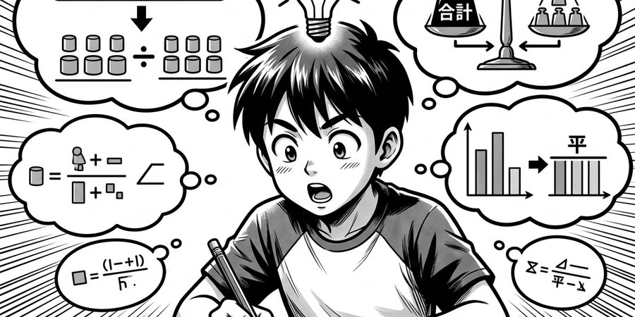 算数の平均算を完全攻略!具体例と実践問題付き