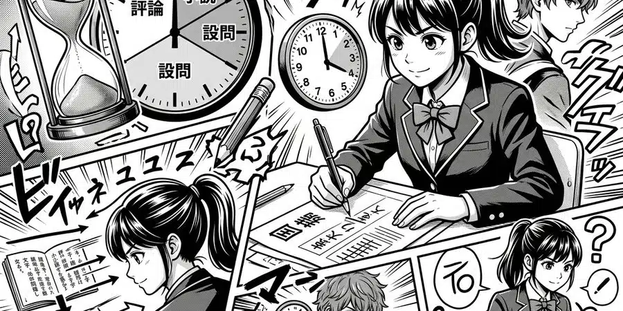 国語のテストで時間内に解き切るコツと時間配分法
